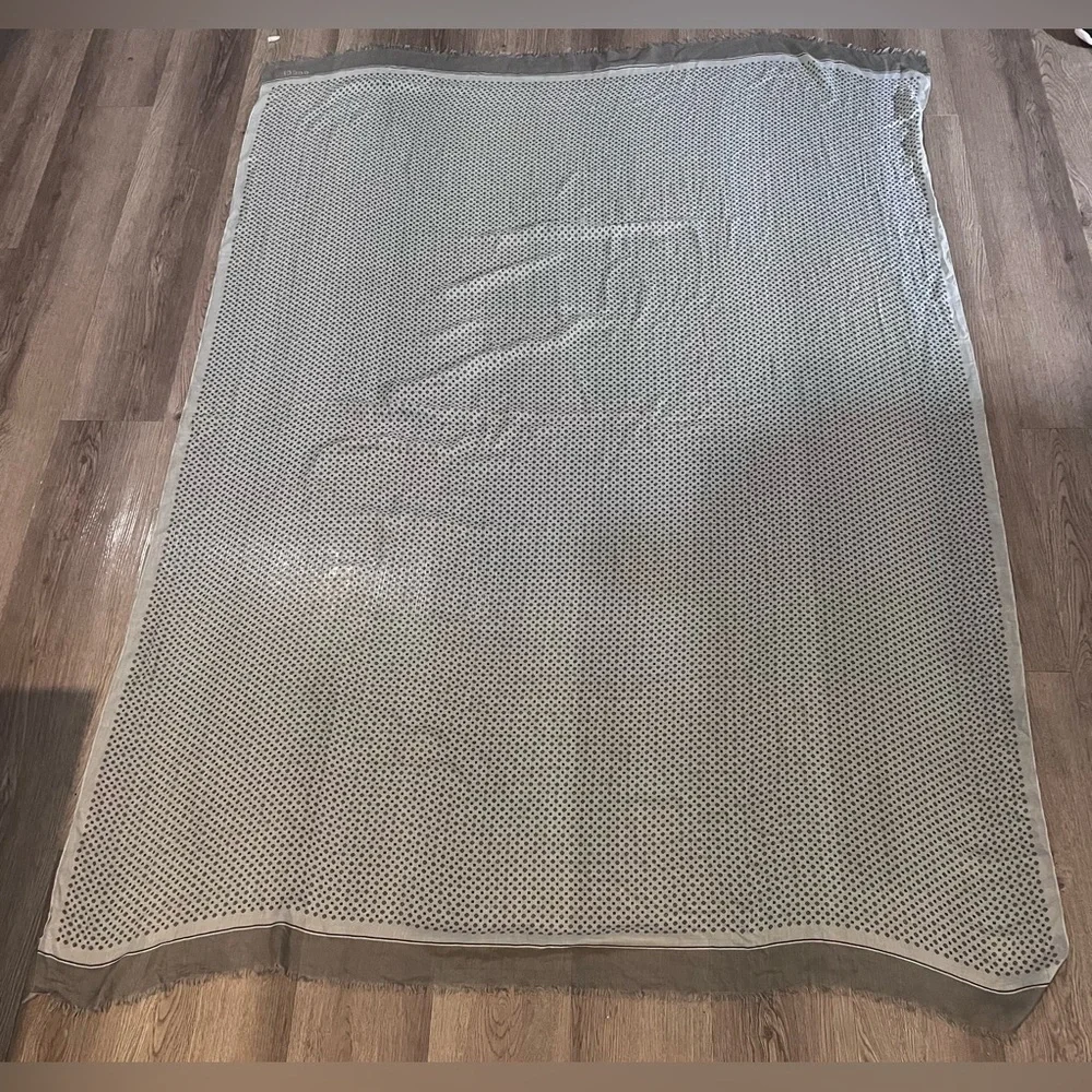 Gucci large 75”x50” vintage piece…rare cotton scarf/ wrap